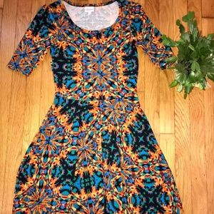 LULAROE Julia Dress, Size Small